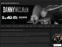 Tablet Screenshot of dannywalkerdrummer.com